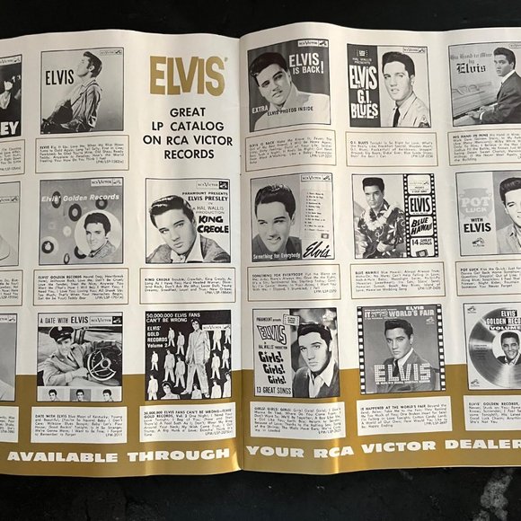 Elvis Presley Golden Hits Folio-1963-Elvis Presley Includes Giant Size Pin-Up - Picture 7 of 12